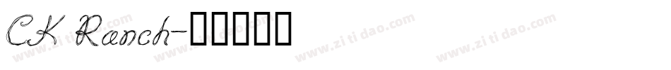 CK Ranch字体转换
